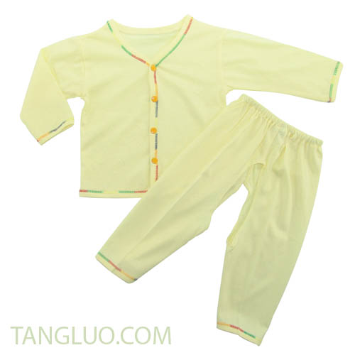 婴儿开扣套装,婴儿内衣,婴儿全开扣内衣 112001-01