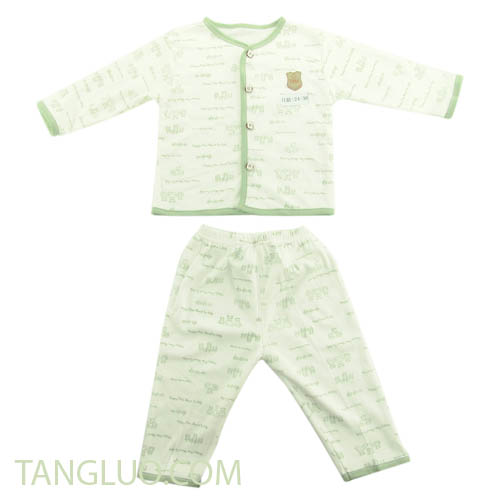 婴儿开扣套装,婴儿内衣,婴儿全开扣内衣 112101-01